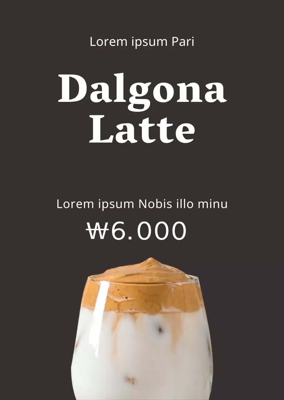 Dalgona-Kaffee nach einfacher Art