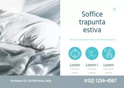 Vendita di piumini estivi