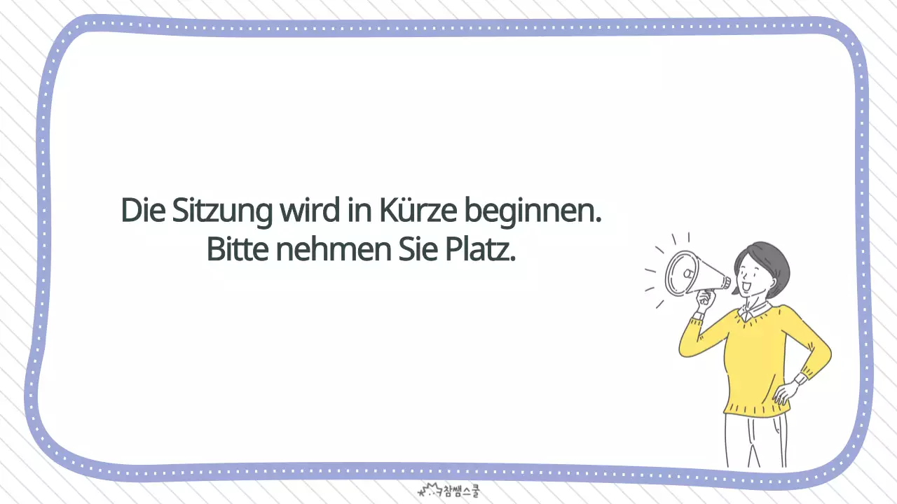 Lila, saubere Fakultätssitzung