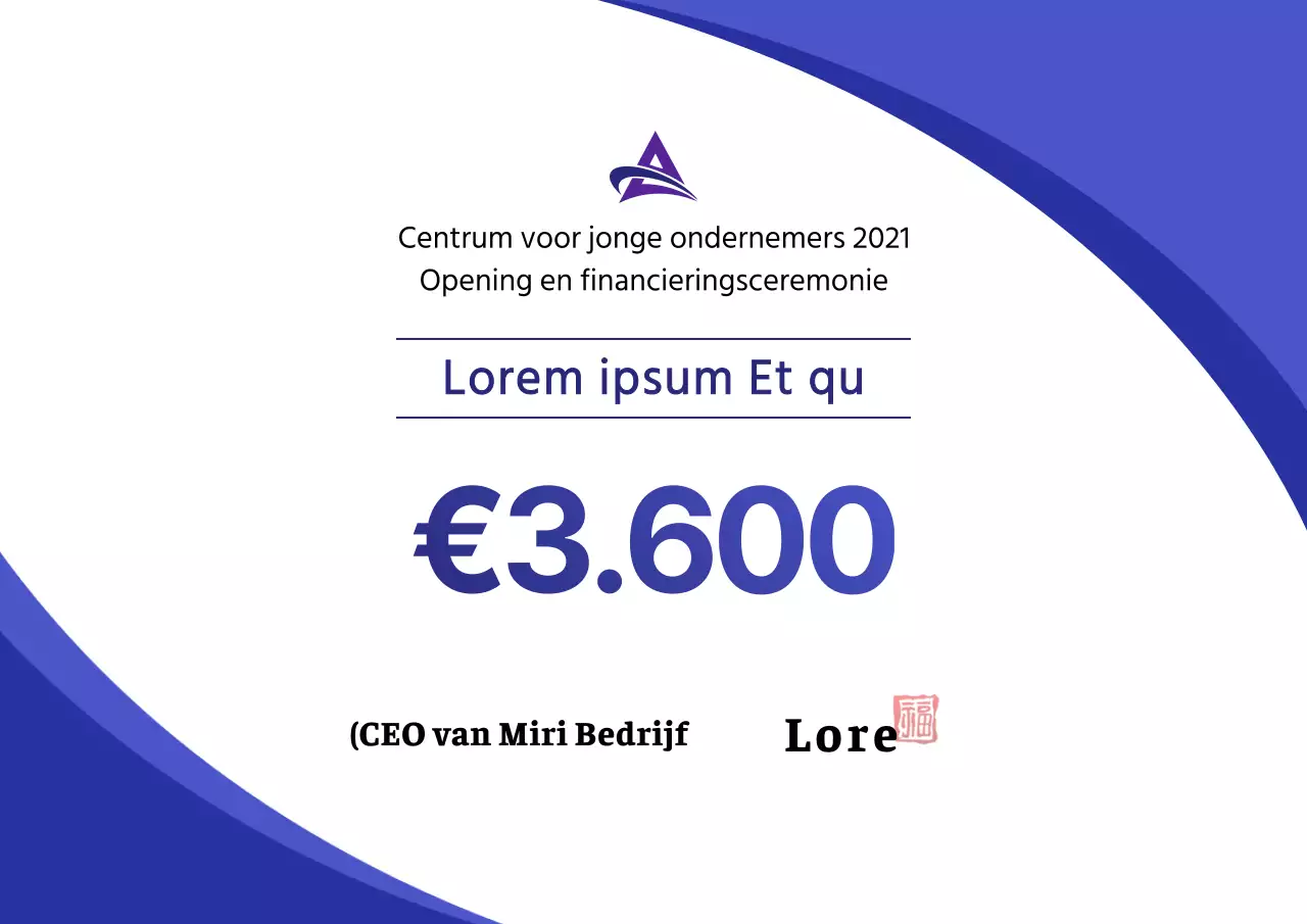 Schoon, blauw donatiepaneel