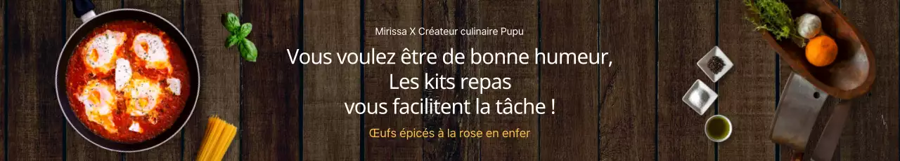 Fond blanc et jaune en couleur, concept de kit de repas