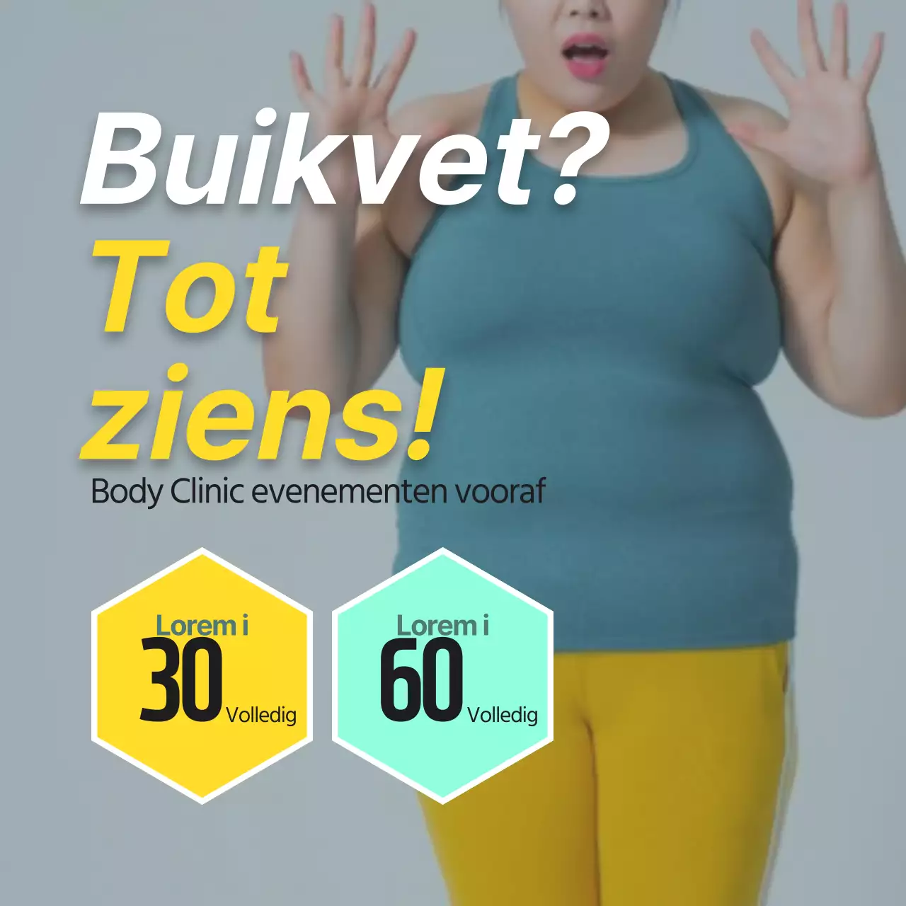 Gebruik gele en groene foto's om je dieet te promoten