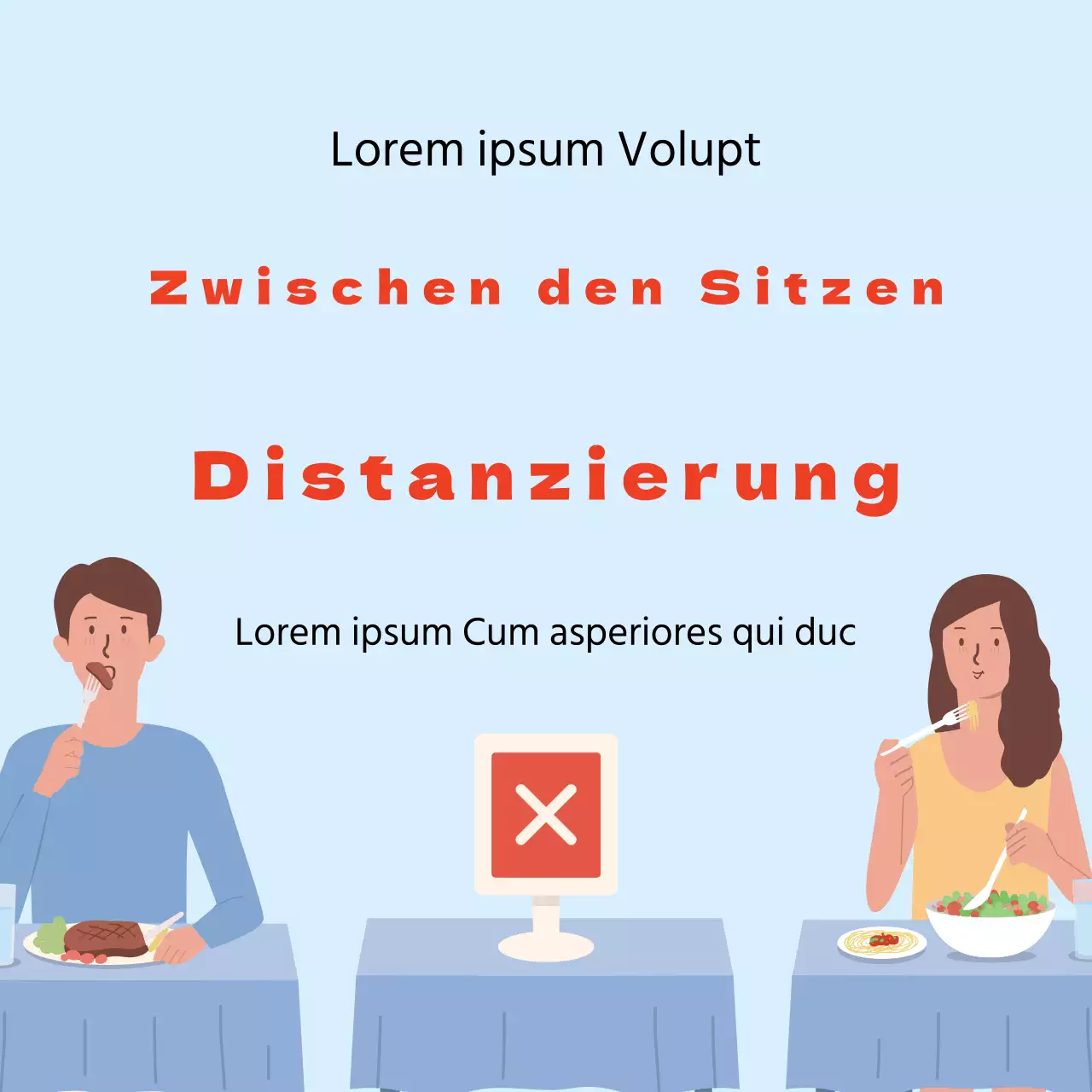 sky orange illustration corona prävention soziale distanzierung