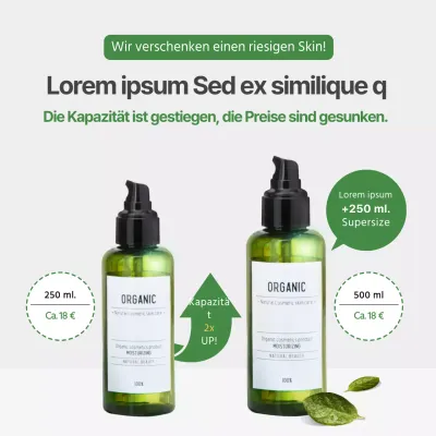 Kosmetika Förderung der Markteinführung von Hautprodukten in großen Mengen