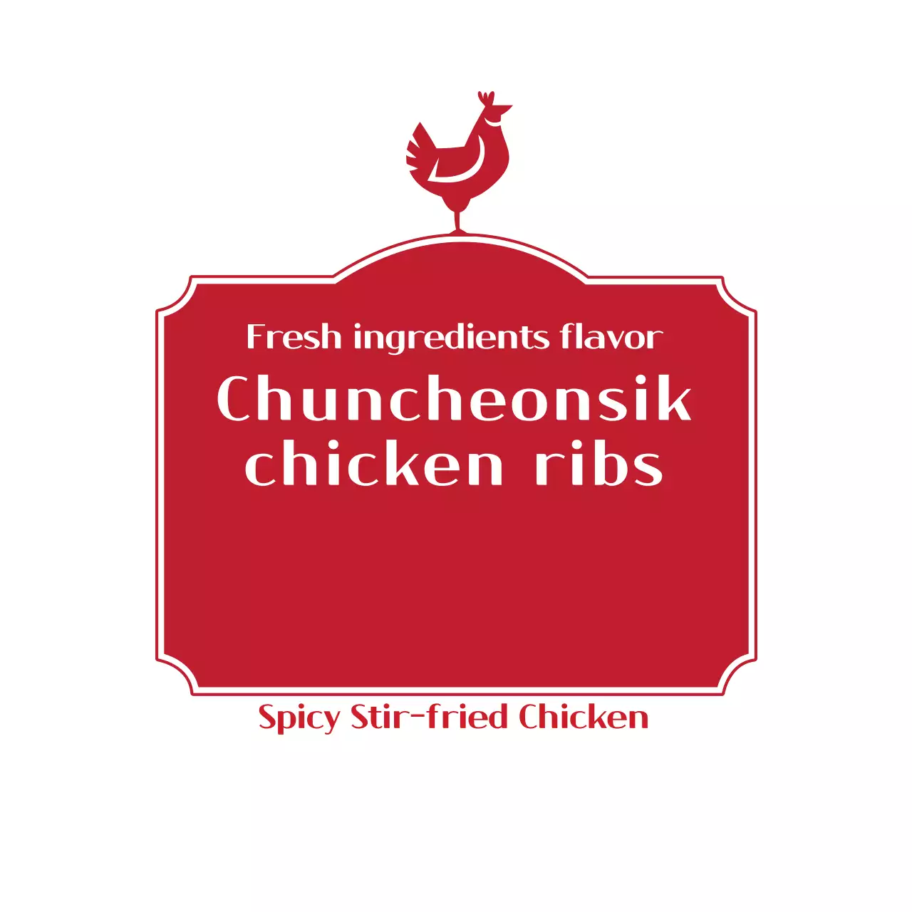 Chuncheon Chicken Ribs Label