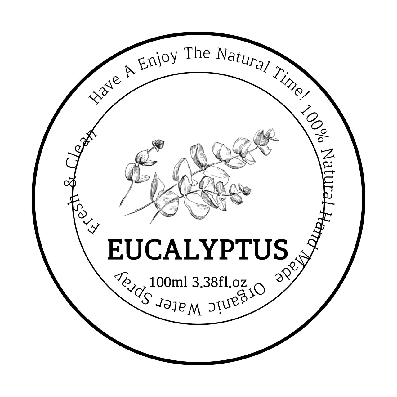 Label pembersih tangan kayu putih