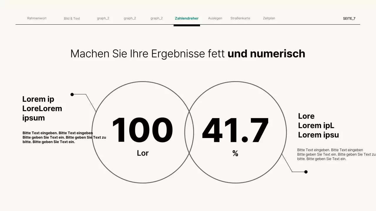 Einfache Geschäftspräsentation in Beige