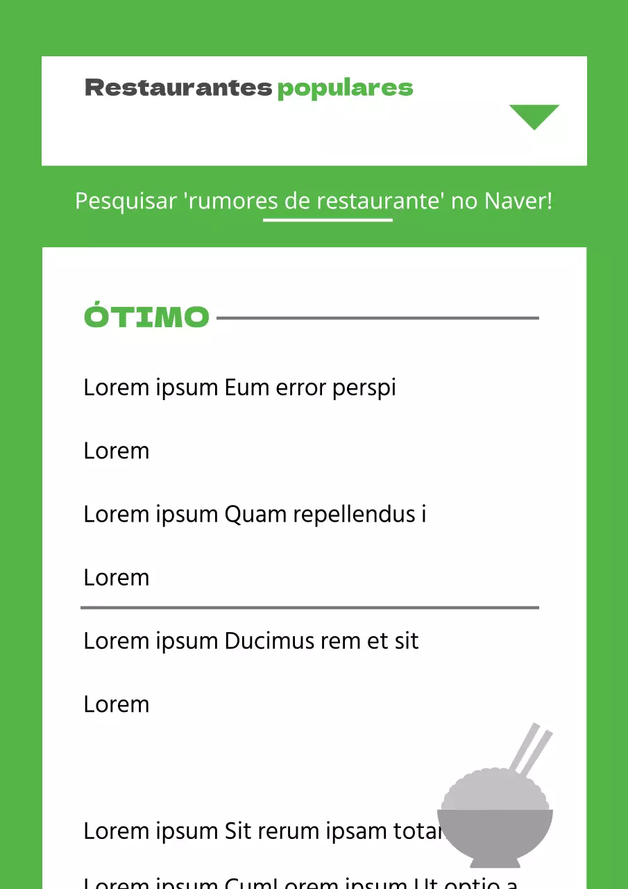 O que comer
