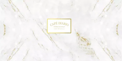 Diseño de vaso de papel de cafetería con motivo de mármol