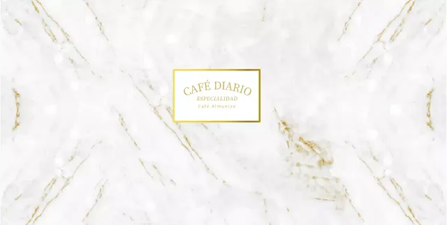 Diseño de vaso de papel de cafetería con motivo de mármol