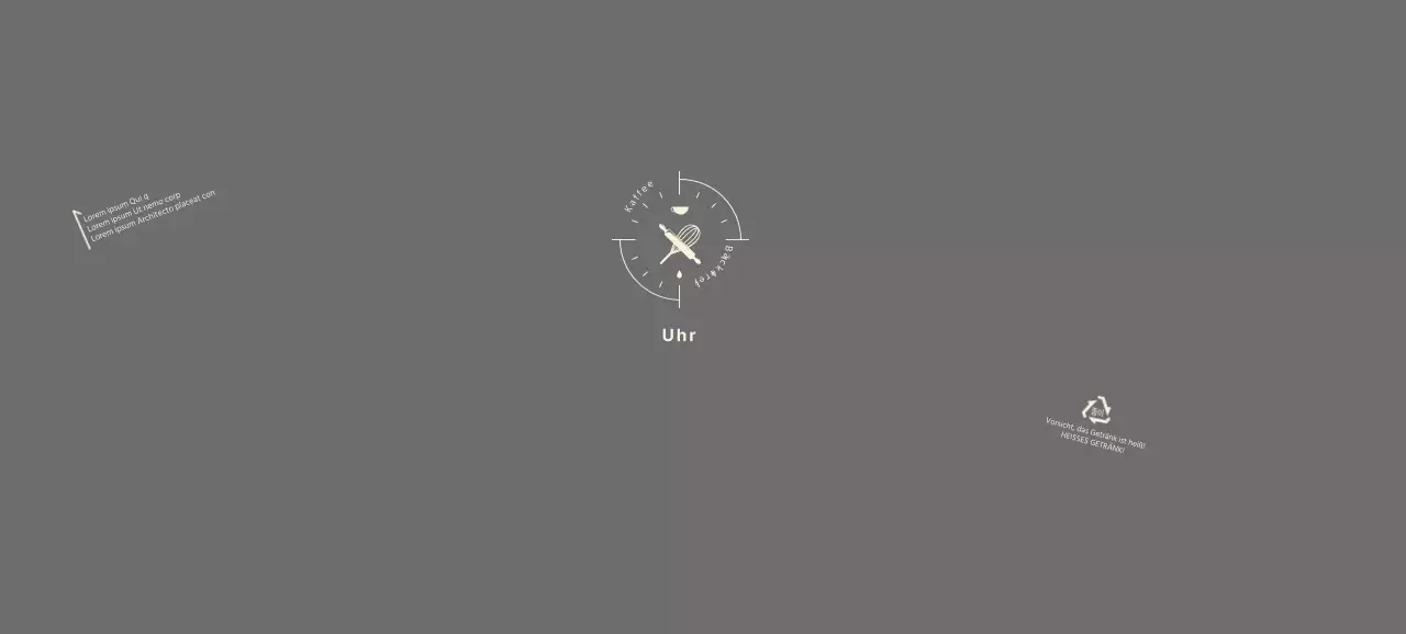 Grau Neat Icon Bäckerei Cafe