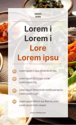 Koreaanse maaltijdstickers voor voedselfotografie