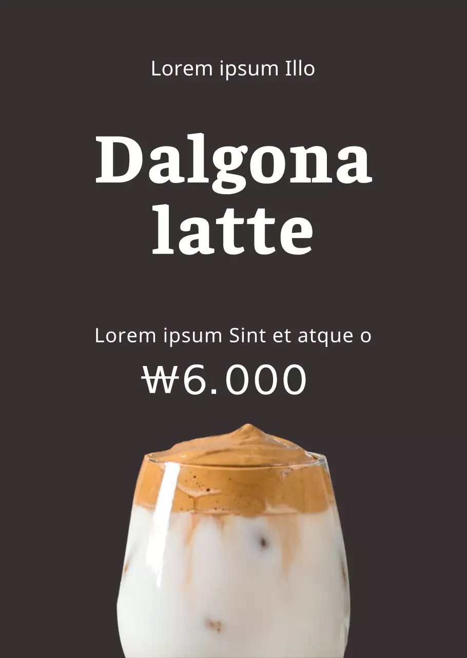 Basisstijl Dalgona-koffie