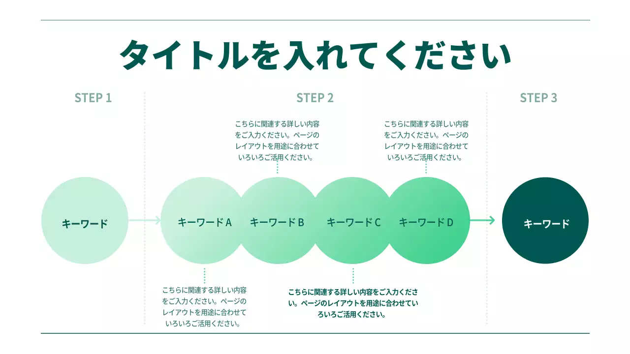 緑 モダン ビジネス プレゼンテーション