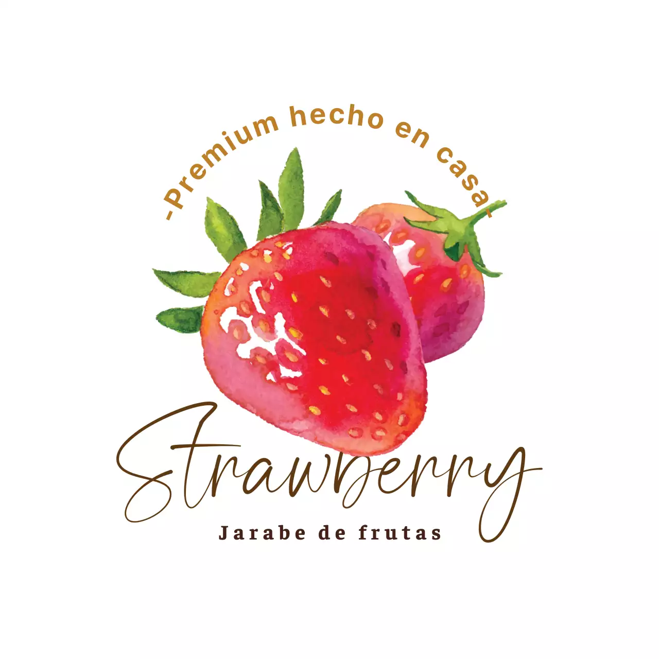 Sirope de fresa blanca