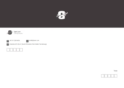 Logo marron clean business