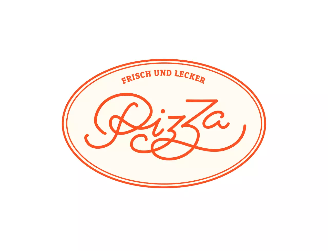 Rotes Pizzeria-Logo Restaurant-T-Shirt