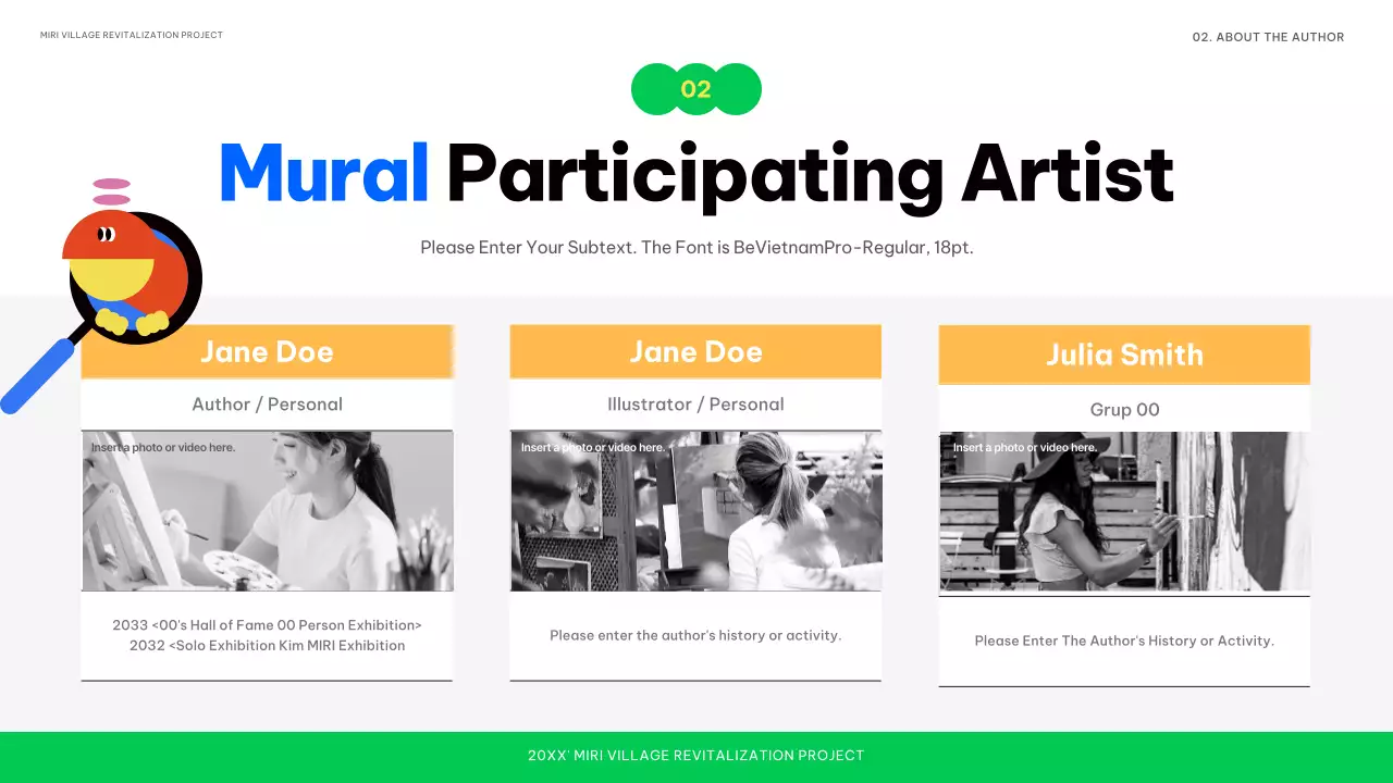 Colourful Abstract Exhibition Announcement Presentation