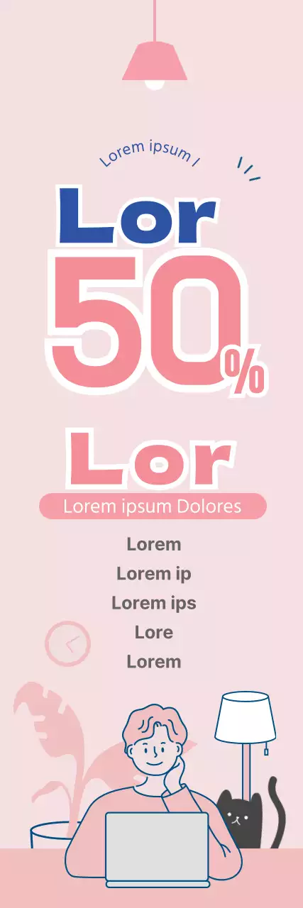 Faixa de venda em ziplock cor-de-rosa