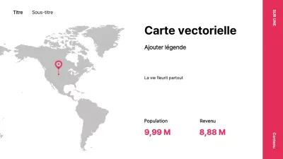 Carte conceptuelle simple en rouge