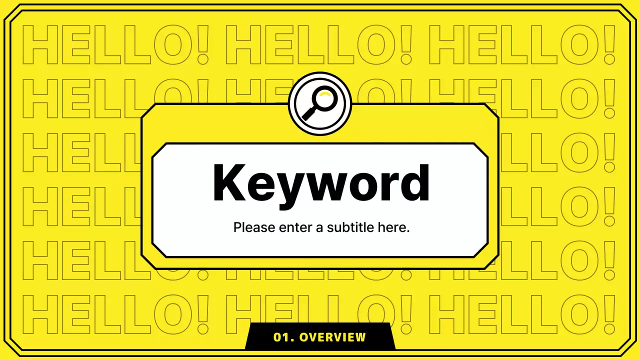 Yellow Modern Guide Presentation