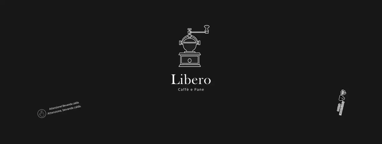 Portabicchieri nero con logo Simple Café