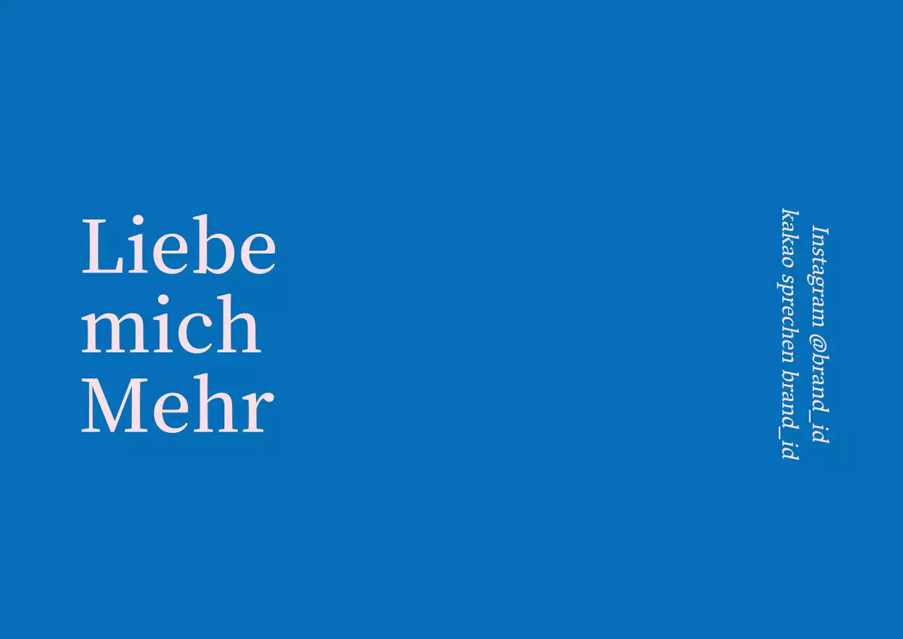 Blau-rosa Markenetikett