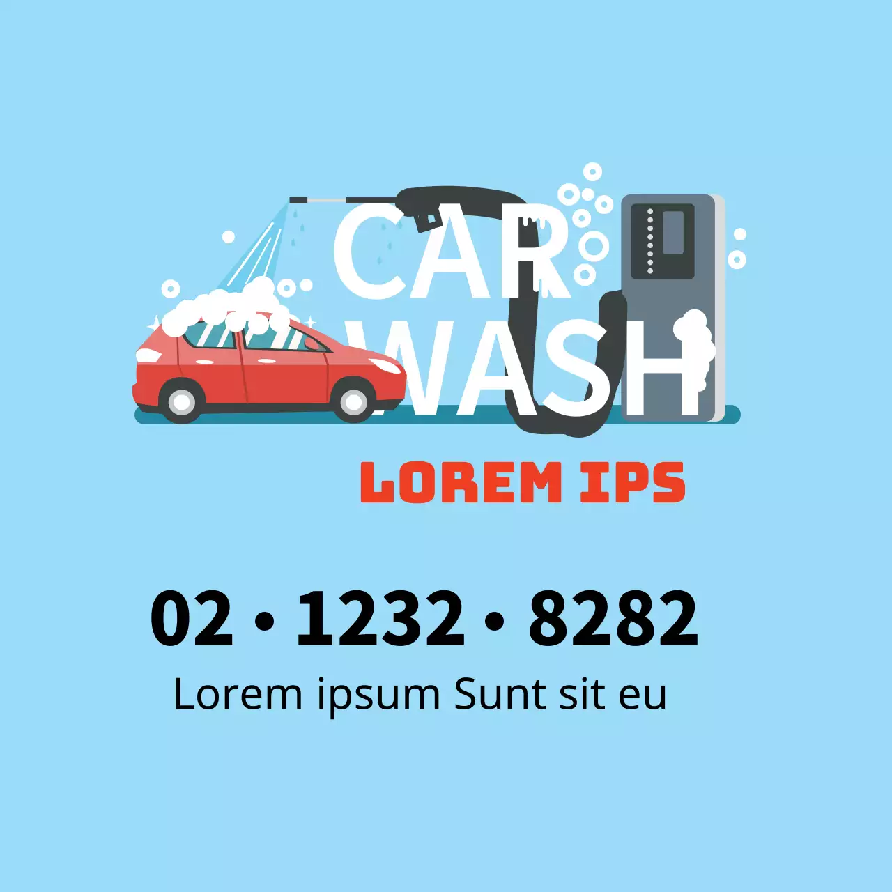 Blue Illustration promoot een schone wasstraat