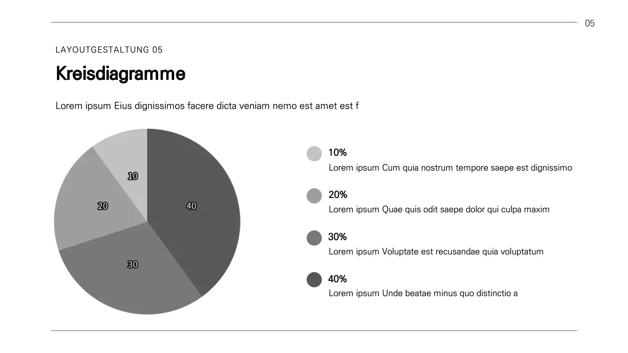 Ein einfacher Geschäftsbericht in schwarz-weiß