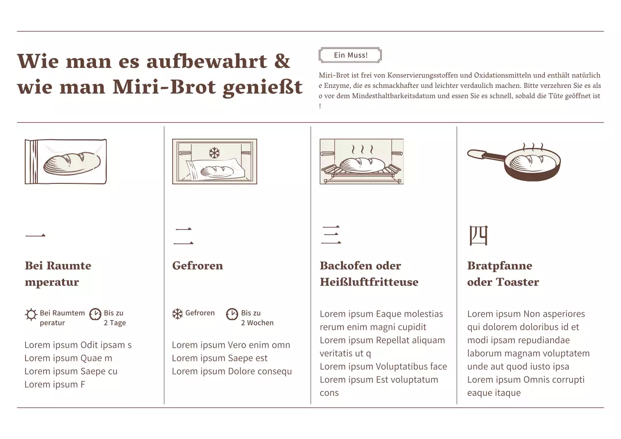 Brown's Bread Foto-Layout Bäckerei