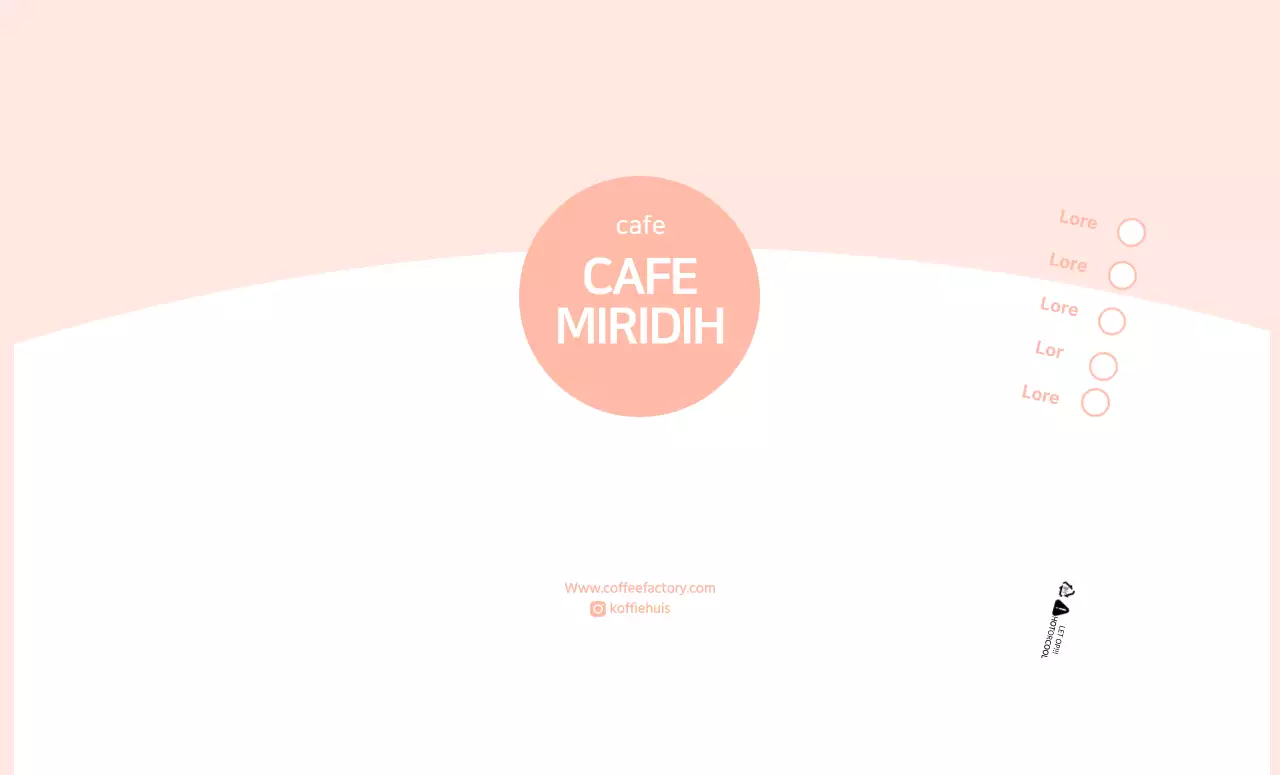 Eenvoudige roze café papieren bekers