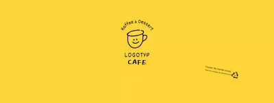 Weiß-gelbe handgezeichnete Illustration