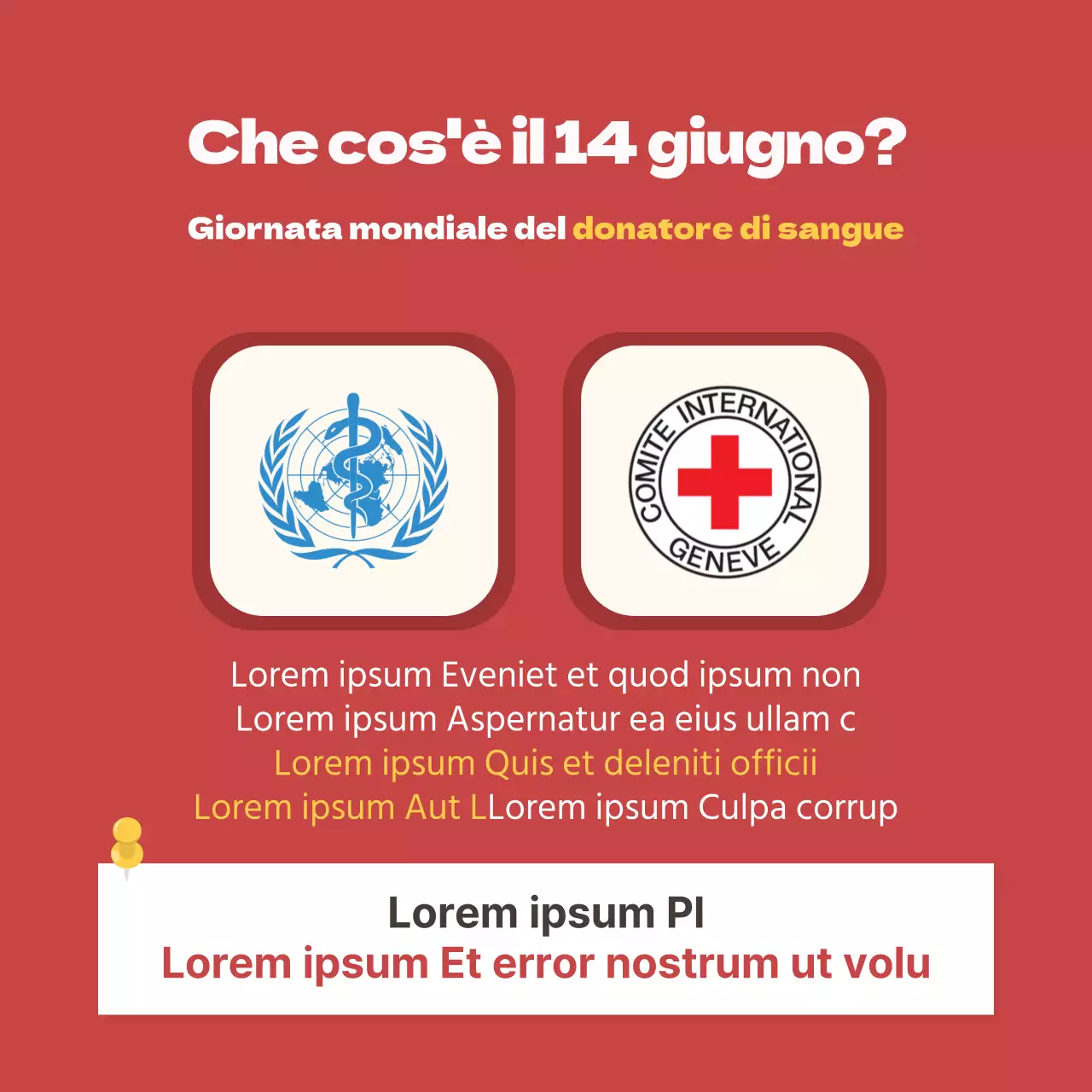 Dooclass Giornata mondiale del donatore di sangue Carta Novità Design