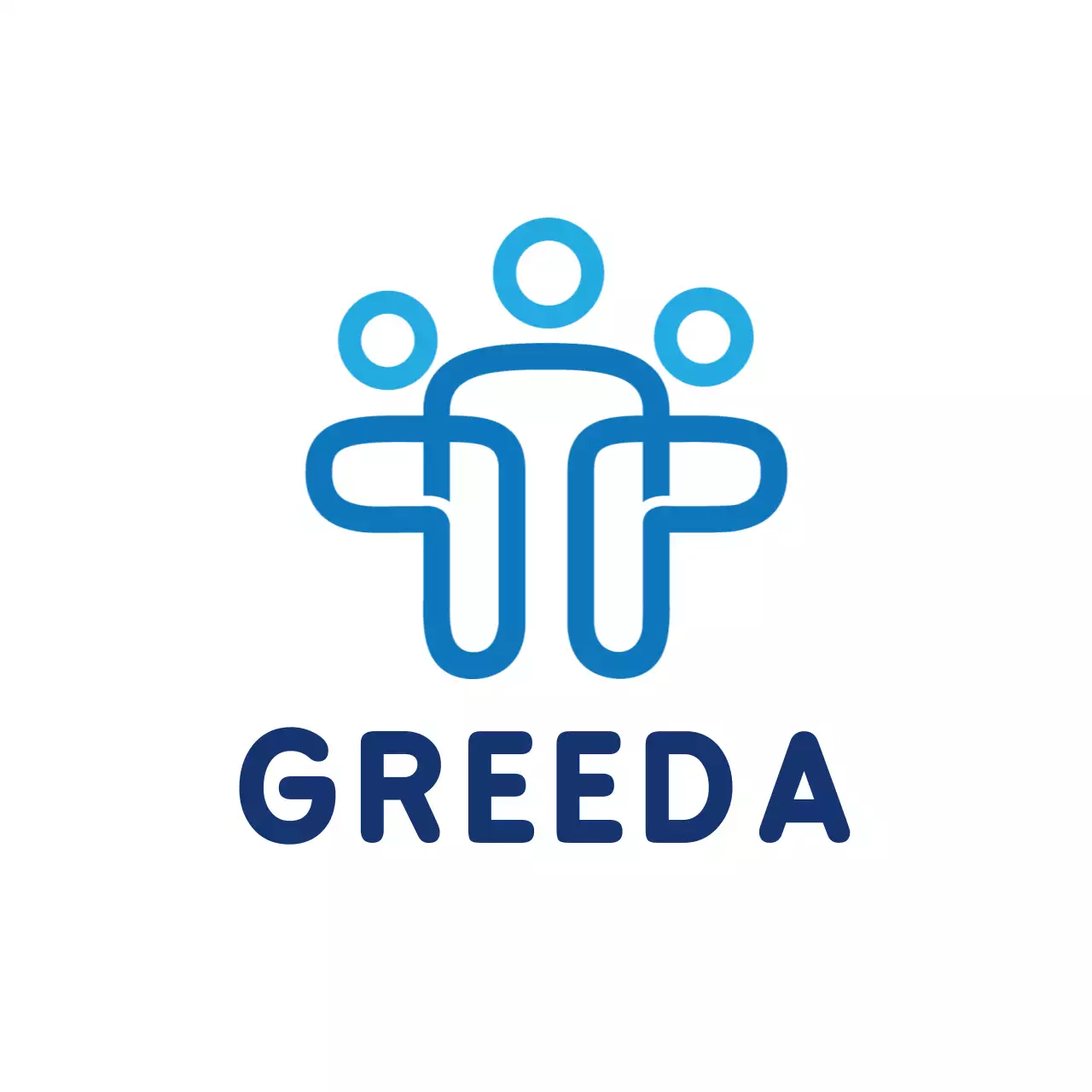 青 シンプル デザイン ロゴ