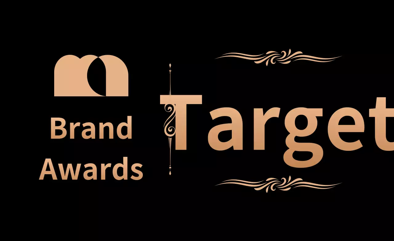 Promova os seus prémios com um logótipo e texto em dourado e preto