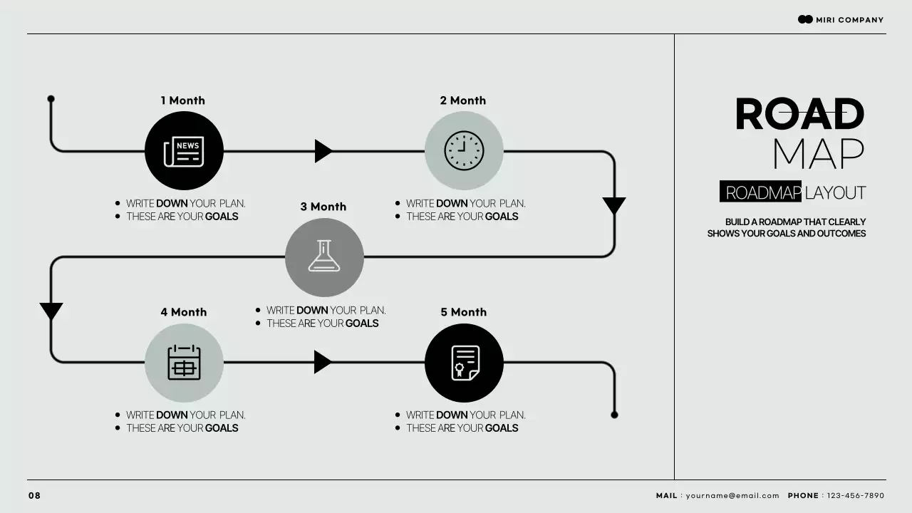 그레이 모던 비즈니스 프레젠테이션