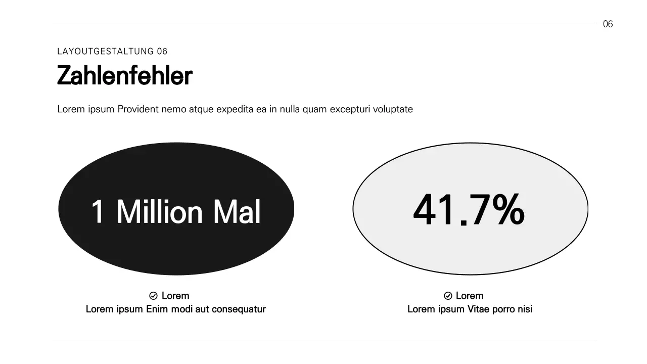 Ein einfacher Geschäftsbericht in schwarz-weiß