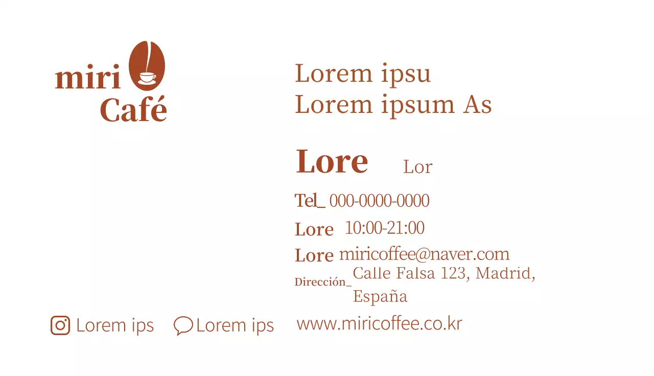 marrón ilustración logotipo simple café cafetería