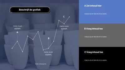 Een eenvoudige grafiek in blauw en grijs