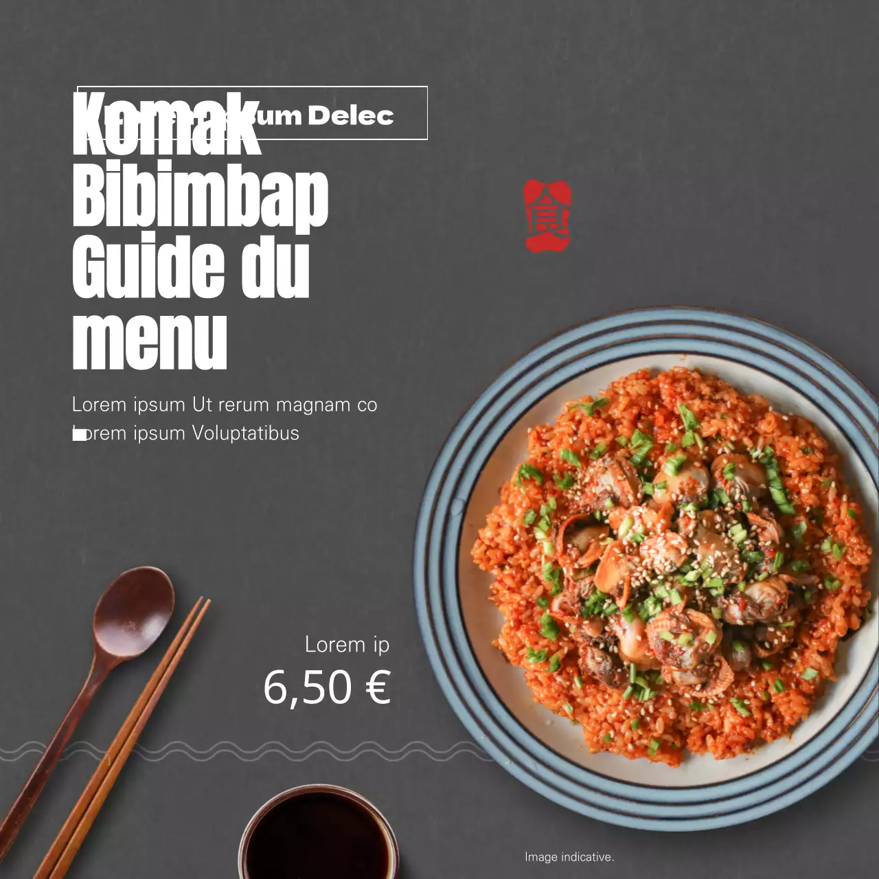 Des menus de restaurant épurés dans des couleurs sombres