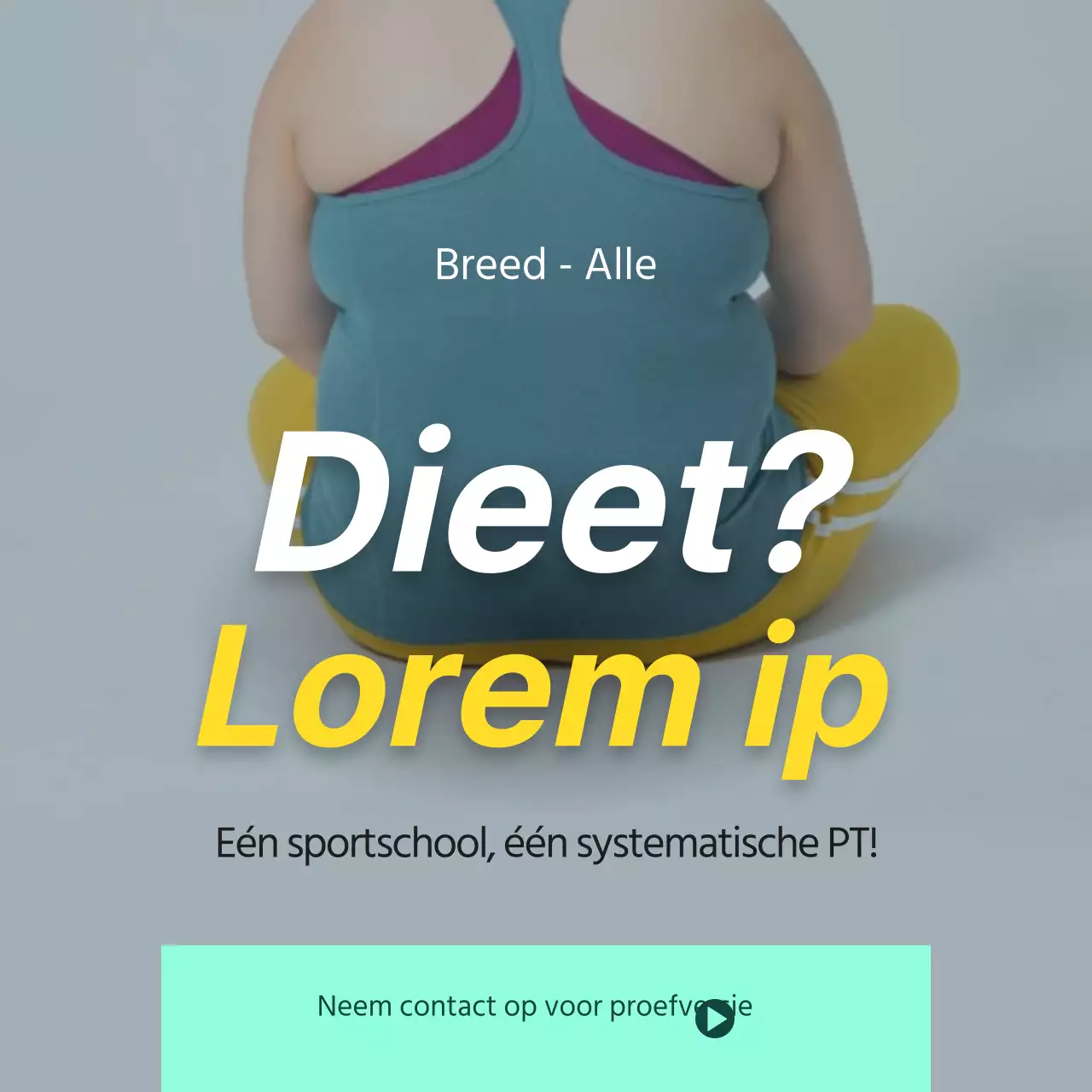 Gebruik gele en groene foto's om je dieet te promoten