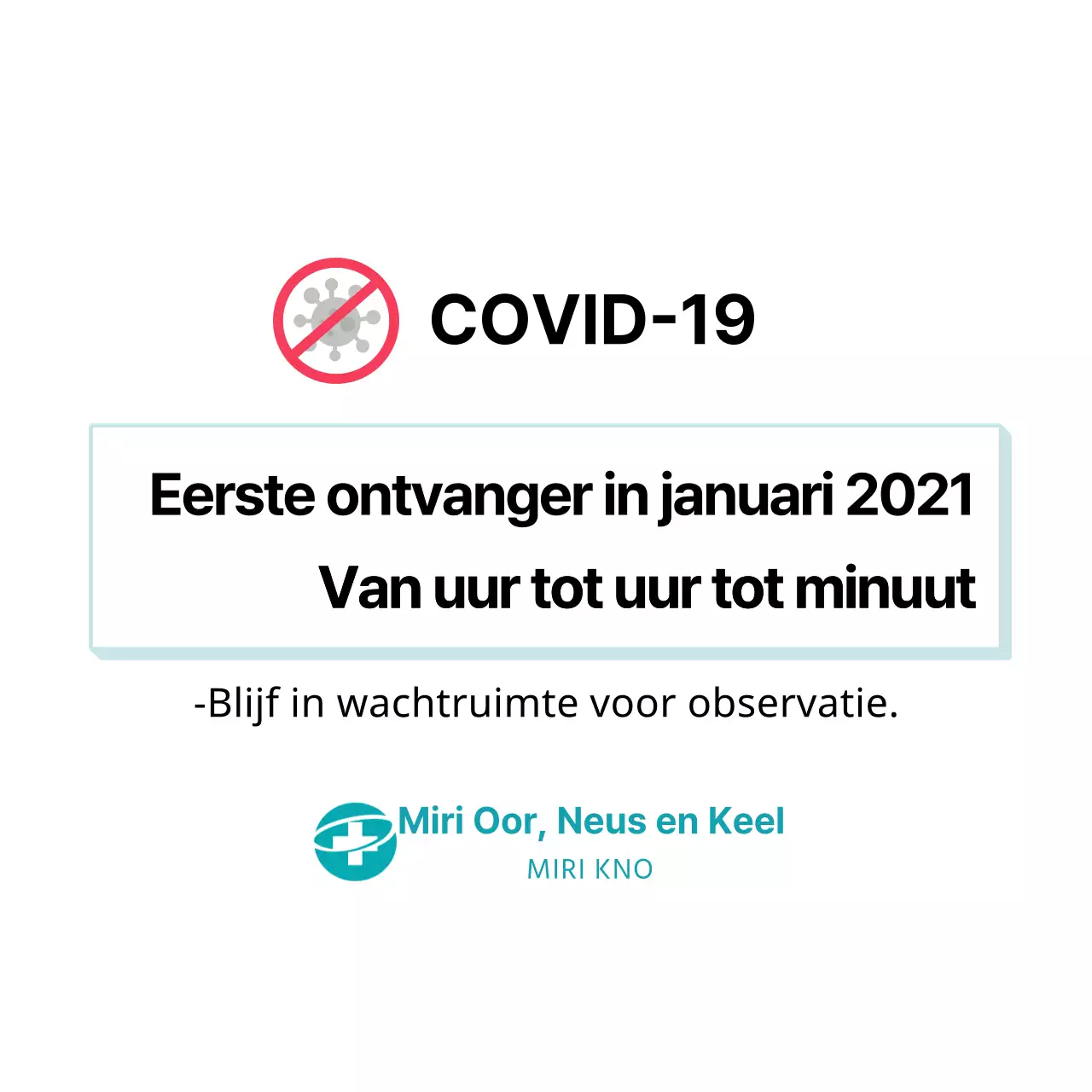 Coronavirus Vaccinatie Sticker