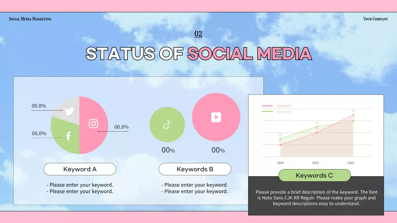 Pink Trendy Marketing Guide Presentation