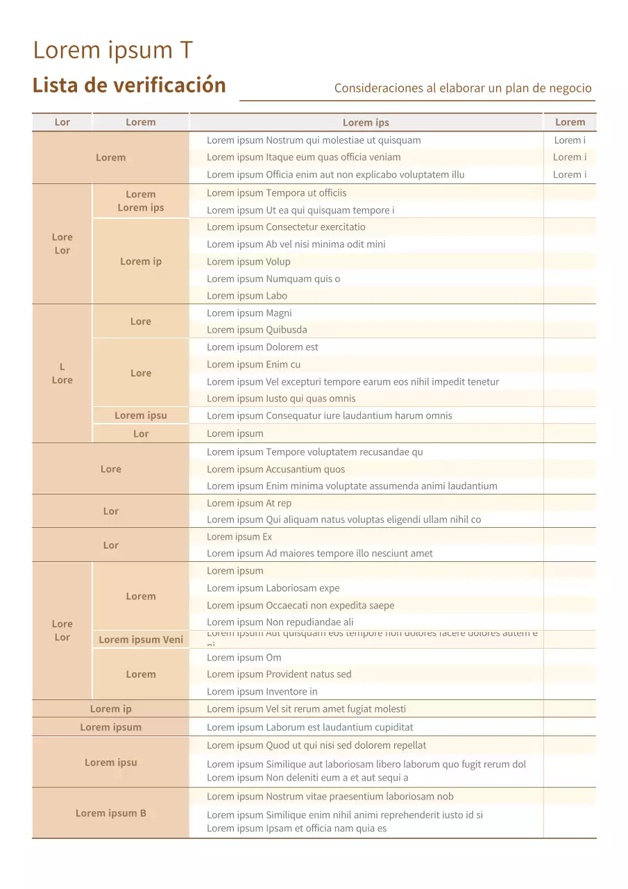 Lista de comprobación para crear una empresa de construcción beige