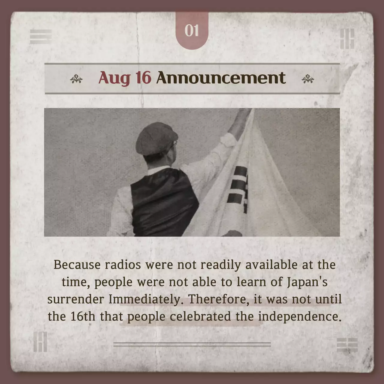 Brown Vintage History Storybook Instagram Carousel