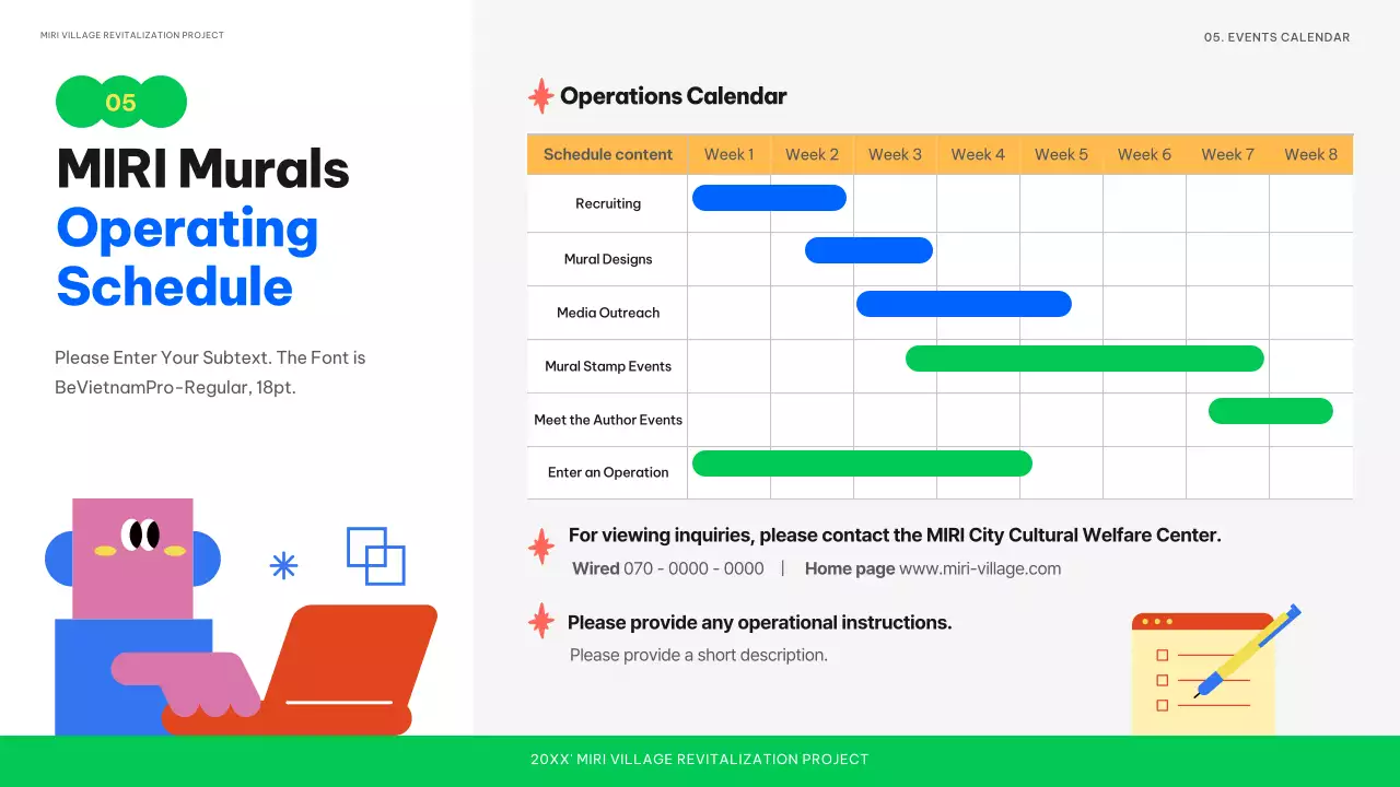 Colourful Abstract Exhibition Announcement Presentation
