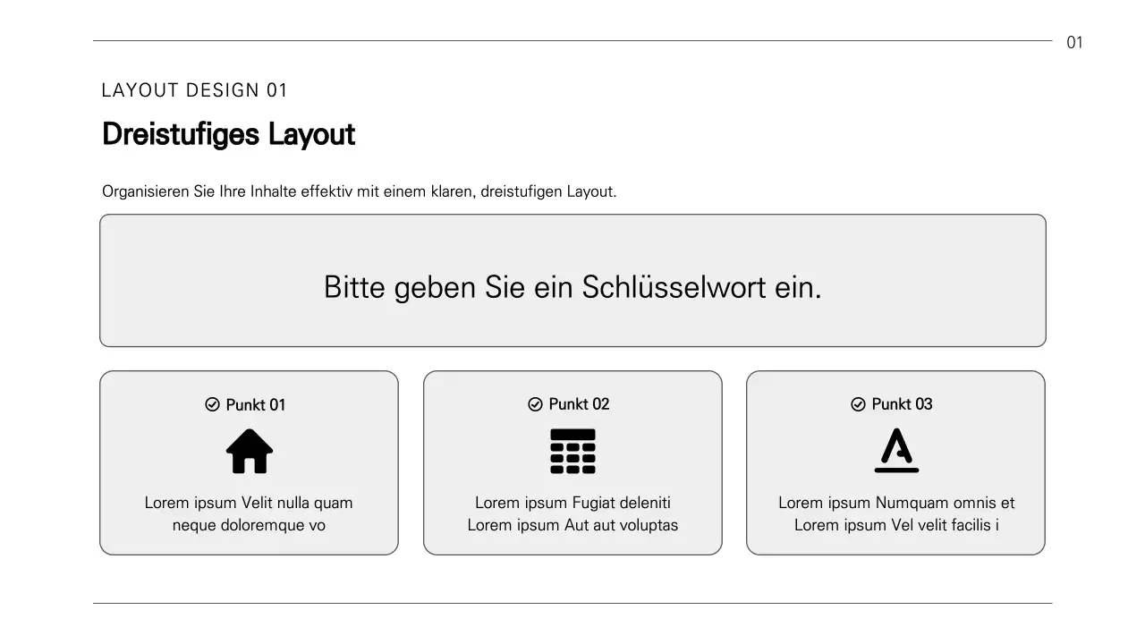 Ein einfacher Geschäftsbericht in schwarz-weiß