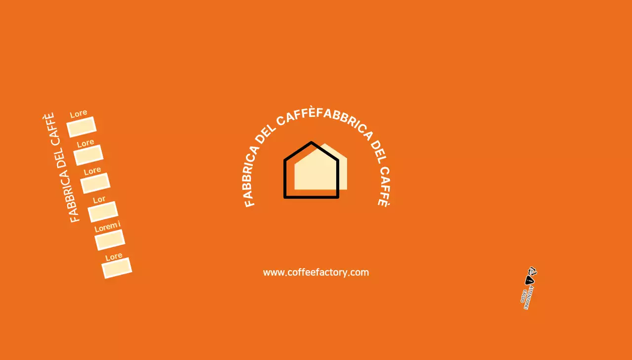 Bicchieri di carta da caffè moderni arancioni