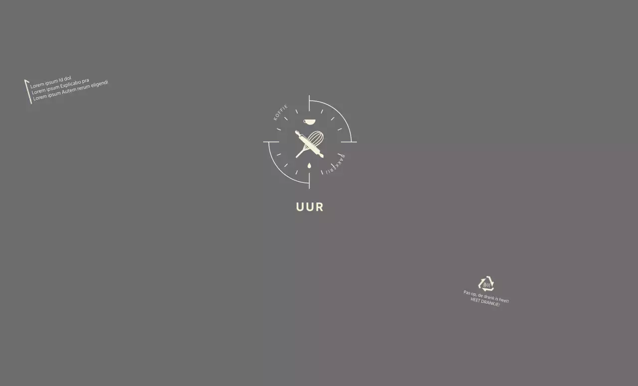 Grijs icoon bakkerij café