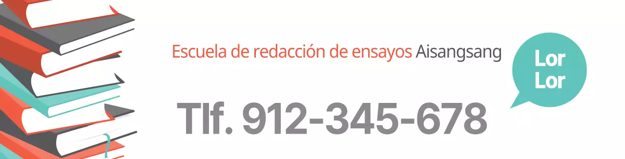 Libro blanco ilustración ensayo escritura promoción escolar